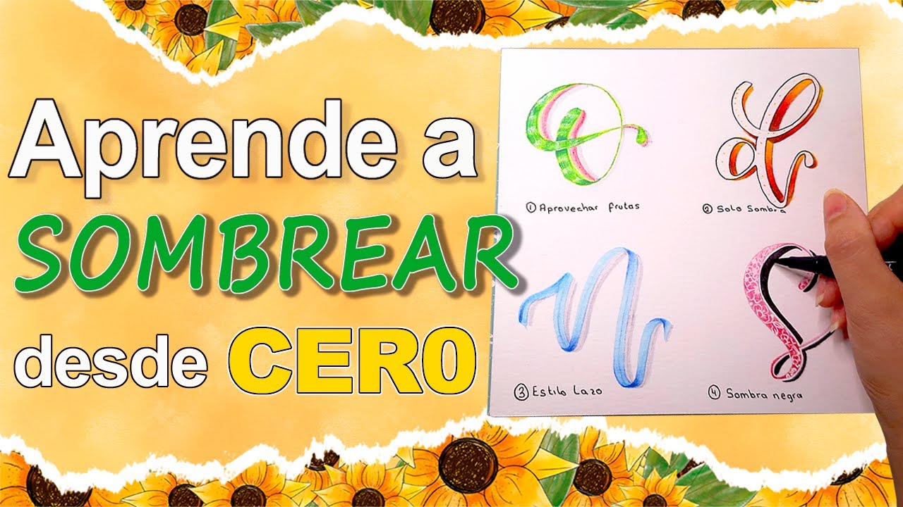 👉¡¡SOMBRAS de LETTERING en 5 MINUTOS!! - YouTube