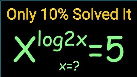 Canada Math Olympiad Challenge | Most Students Struggled with This Logarithmic Equation