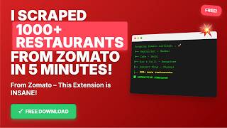 Zomato Scraper Pro (Chrome Extension)