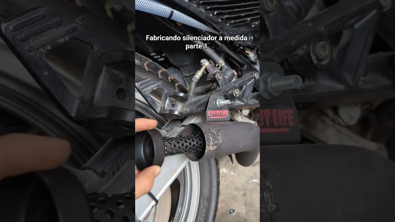 Proceso de fabricación de silenciador #dbkiller #motos #mecanica #サイレンサー