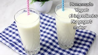 How to  Make YOGURT AT HOME(drinkable yogurt)