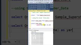 Extract Year, Month and Day from a Date Column | SQL Tips in 60 Sec |@dataprojecthub