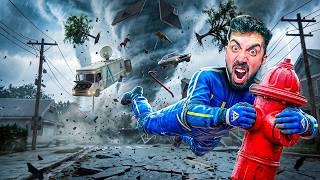 ESCAPANDO DE TORNADOS EN UN PUEBLO 😱 | Funnel Runners