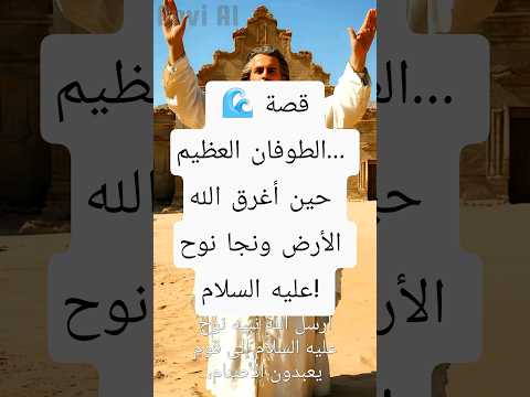 قصة الطوفان العظيم حين أغرق الله الأرض ونجا نوح عليه السلام