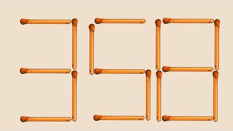 move 1 match to get the largest possible number IQ boost level 79 solution