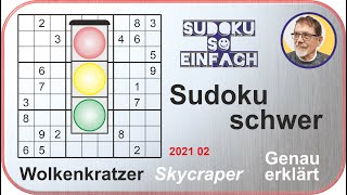 Sudoku schwer Anleitung Hilfe Tutorial Wolkenkratzer Skycraper. Übersichtlich durch Ampelanzeige screenshot 5