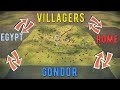 Gondor vs Egypt vs Villagers vs Rome The Ultimate BATTLE ROYALE