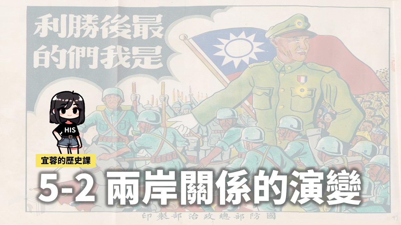 七年級台灣史:兩岸關係的演變 ◾武力對抗 ◾政治對峙 ◾民間交流 縮圖