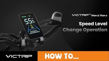 Titan & Titan s E-Bike Speed Level Change Operation