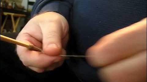 Making Thread From Fiber for Atlatl Dart Fletching