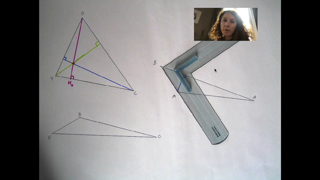 Tracer des hauteurs dans un triangle YouTube