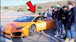 17 year old drives Lambo to High School!