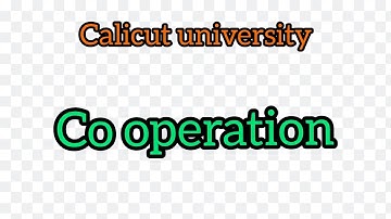 Co operation/5th Sem Bcom(Co op)