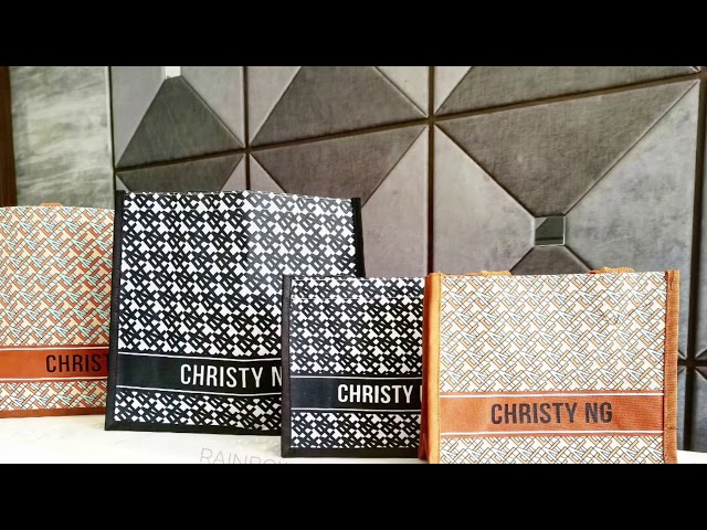 ASMR) Unboxing CHRISTY NG Mini Monogram Canvas Tote! 