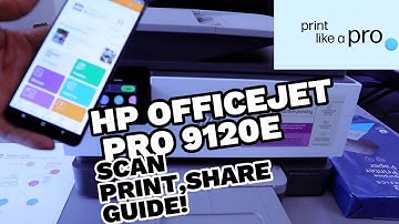 How To Scan  To  Android With HP OFFICEJET PRINTER Print TWO SIDED , Save PDF and Share To Email !