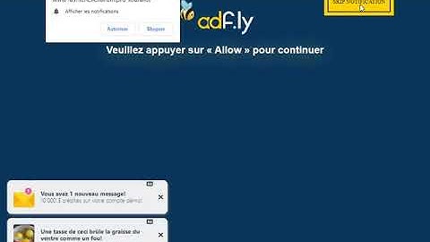 adfly notification skipper  (chrome and Firefox extension)