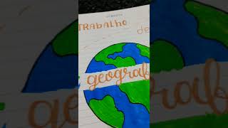 ideia de capa de trabalho para geografia