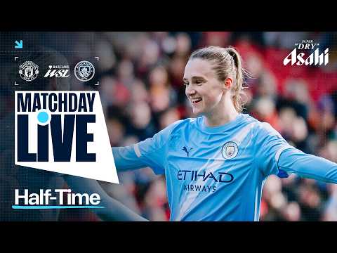 Thumbnail for HALF TIME! MIEDEMA DOUBLE PUTS CITY AHEAD IN THE DERBY!!! | Man United 0-2 Man City | WSL