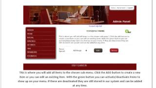Digital Tablet Menu Wireframe & Presentation