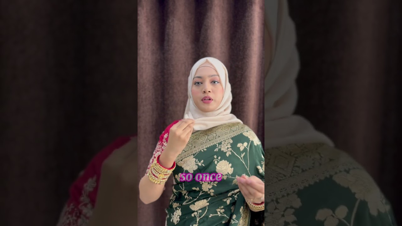 Самый востребованный видеоурок по ношению хиджаба с украшением в виде ожерелья.