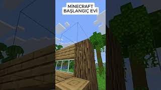 Minecraft ama  başlangıç evi yapıyoruz