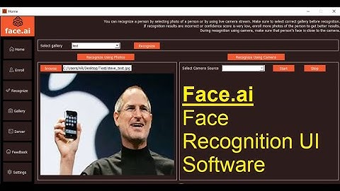 Face.ai | Face Recognition UI Software | Rocket Systems