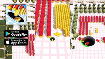 Attack Hole - Black Hole Games Gameplay - Level 1 ~ 6 (Android, IOS)