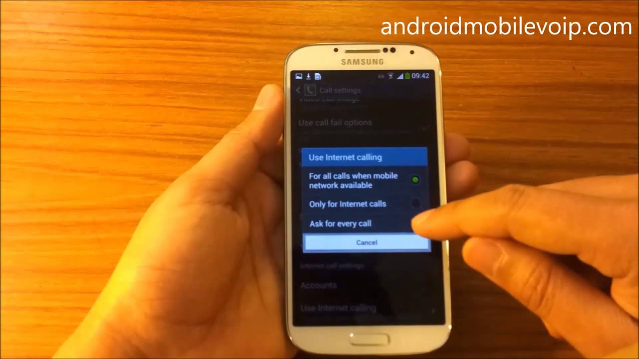 Camera Internet Phone Call Android sip internet calling and voip on galaxy s4 youtube