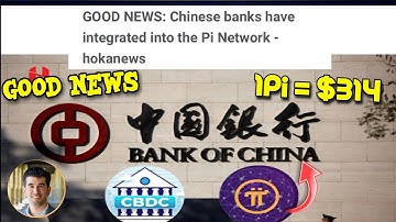 Good News 🎉 Chinese Banks integrated With Pi Network Update 🤩|1pi= $314 🤑#crypto #metrovilleofficial