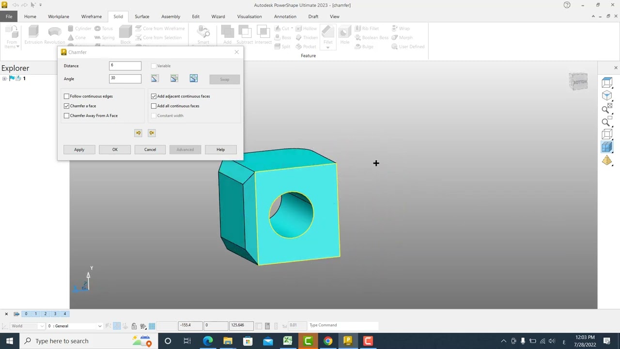PowerShape Chamfer Feature – Create Sharp Edge Transitions | Autodesk PowerShape Tutorial