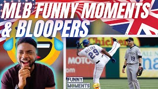 🇬🇧BRIT Reacts To MLB FUNNY MOMENTS & BLOOPERS!