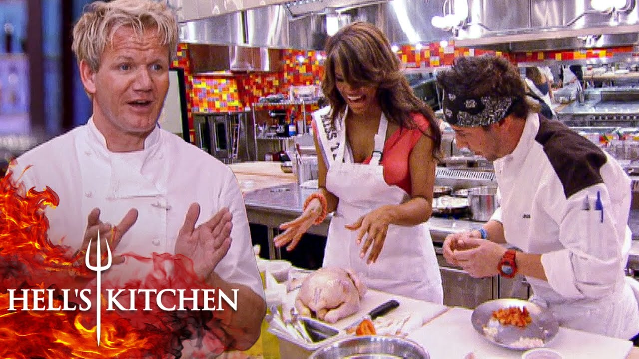 Hell’s Kitchen Cooking School The Chefs Teach Miss Teen USA Winners To