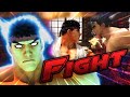 Ryu vs jin fight animation street fighter vs tekken  death battle