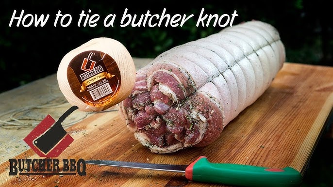 Master the Art of Meat Tying: A Step-by-Step Guide to Tying a Pork Loin  with Butcher Twine 