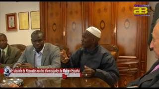 El alcalde de Roquetas recibe al embajador de Mali en España