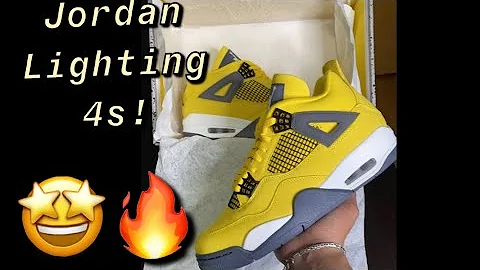 JORDAN 4 "LIGHTING" EARLY REVIEW & ON-FEET🌟🤩(MUST WATCH🔥)
