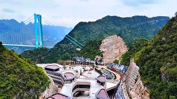 Huajiang Canyon Bridge and Yundu Service Area花江峡谷大桥与云渡服务区