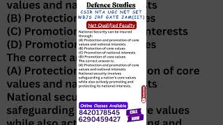UGC NET Defence and Strategic Studies I Net Qualified Faculty I Online Class Available #shorts #jrf