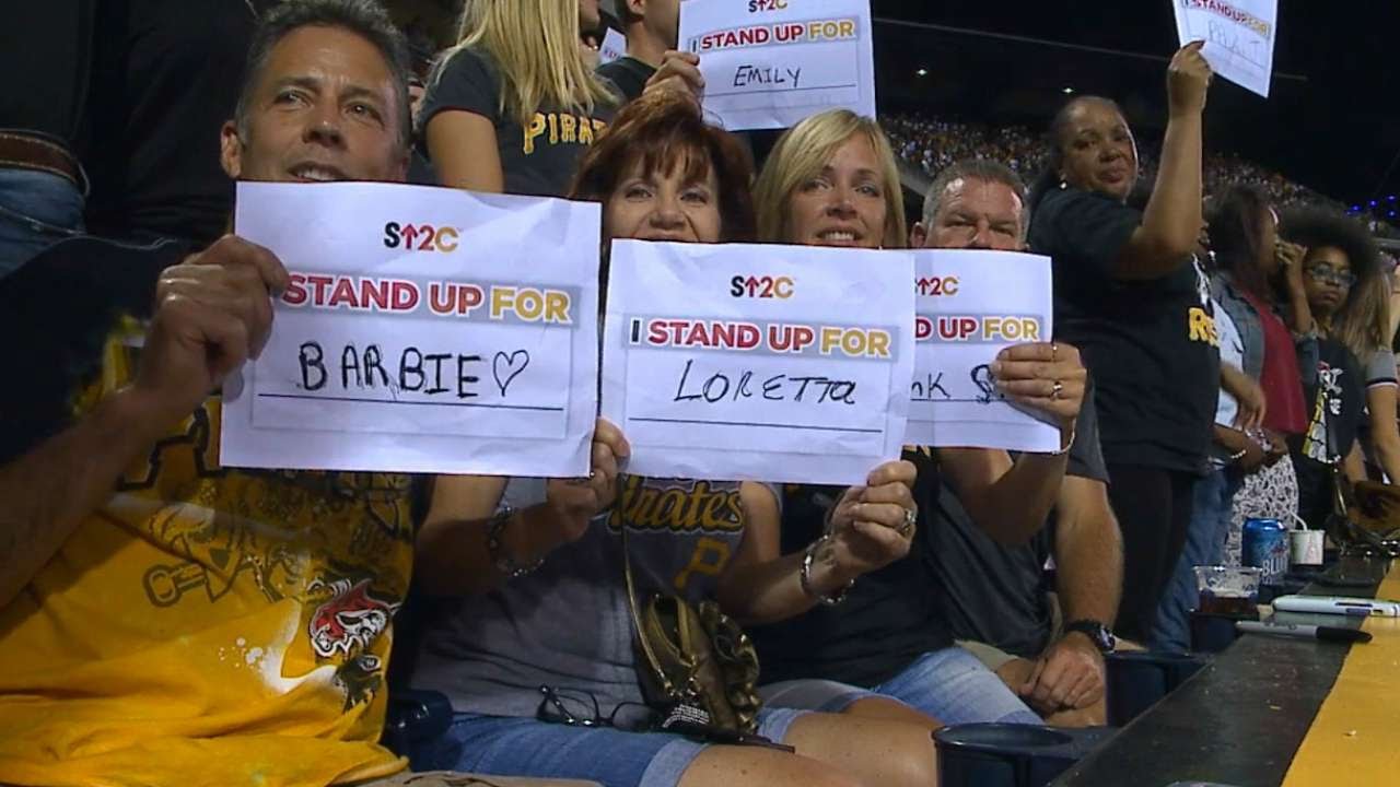 'I stand': Carlos Carrasco honored at MLB All-Star Game during 'Stand Up to Cancer' ceremony