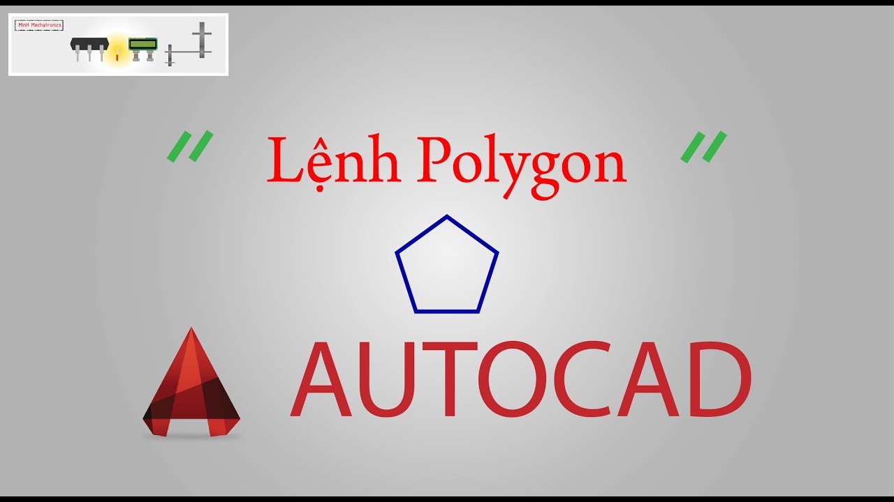 Tự học AutoCAD Siêu tốc - Bài 9 - Lệnh Polygon (Command Polygon) - YouTube