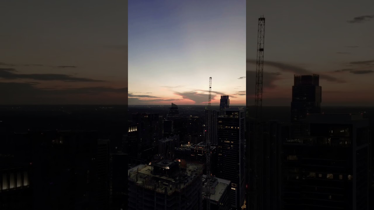 Sunset view in Austin TX 