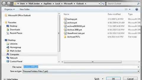 HOW TO ARCHIVE YOUR E-MAIL IN OUTLOOK 2007