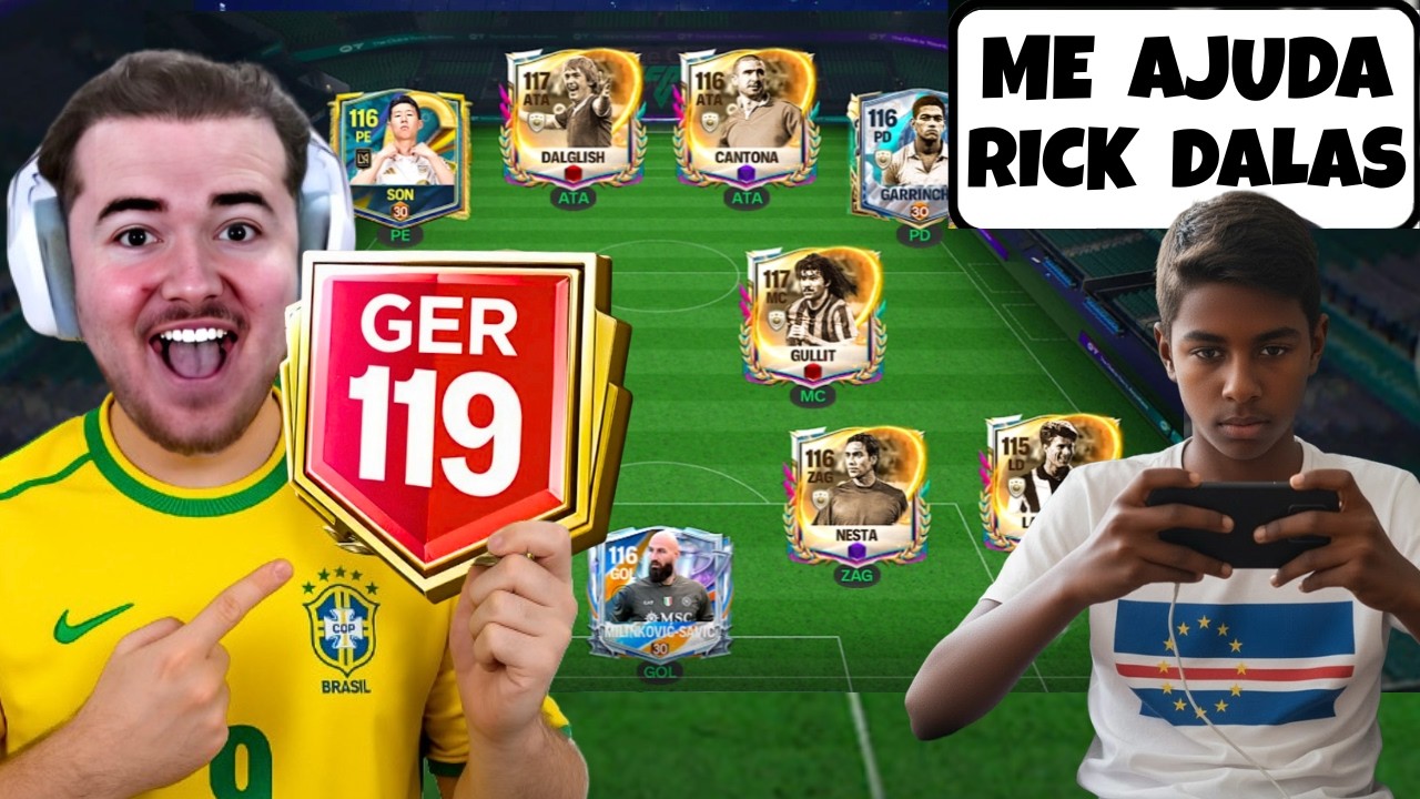 TRANSFORMEI O TIME DO GRINGO no FC MOBILE 26 (CABO VERDE )