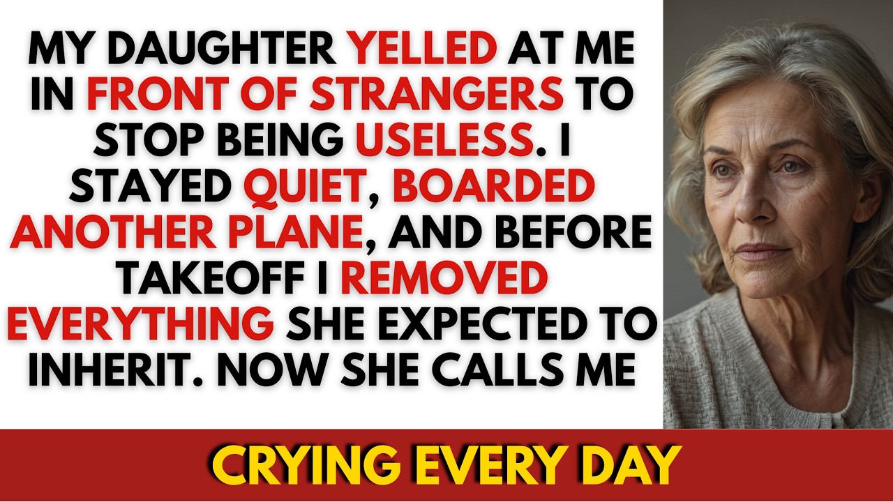 My Daughter Screamed At Me At The Airport “STOP BEING USELESS!” — So I Cut Off Her Inheritance