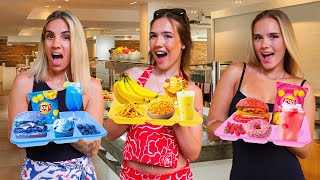 We Only Ate ONE COLOURED FOOD From The Hotel Buffet! *24 HOURS!* by Dad V Girls 460,614 views 6 days ago 27 minutes