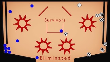 Balls and Cubes Elimination Race / Marble Race Animation / Music Animation