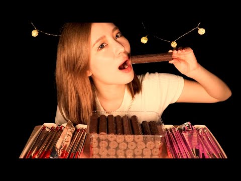ASMR?Chocolate snack　초콜릿 스낵　チョコレートスナック　巧克力零食