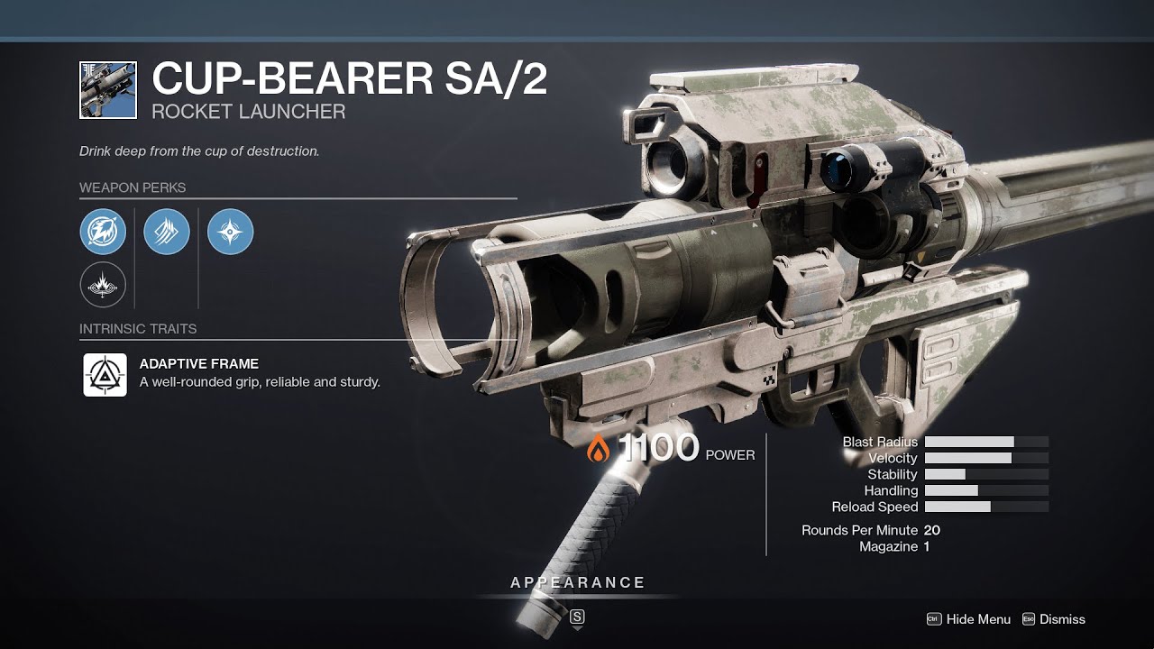 Cup Bearer SA2 Sounds Destiny 2 YouTube