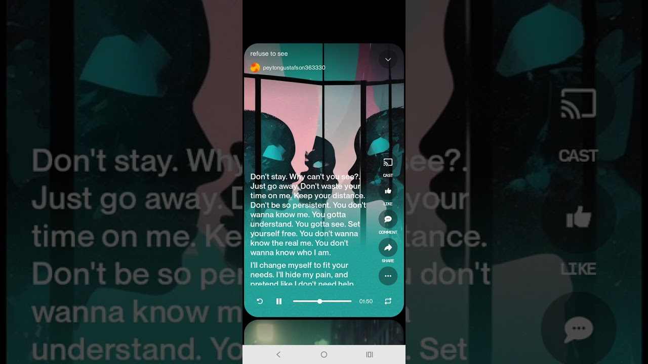 Suno nailed this one first try. Refuse to see lyrics by Peyton Gustafson AI melody