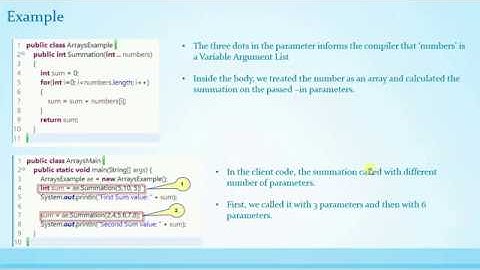 027 Variable Argument Array in Java